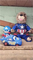 Captain America plush lot with Lightning McQueen