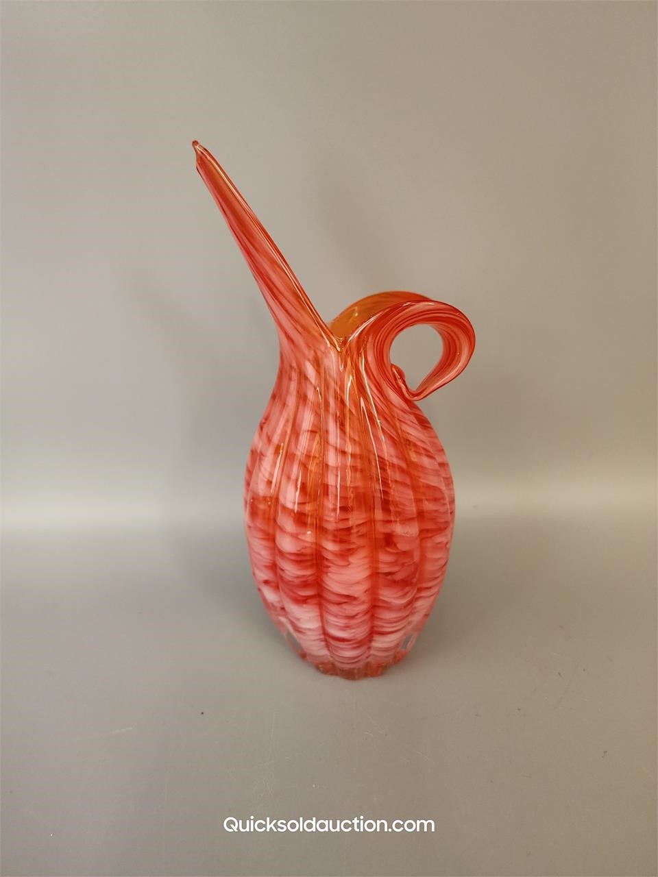 Imperial Ware Fine Quality Art Glass Vase 7 1/4"H.