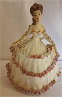 Beautiful vintage female in dress figurine
