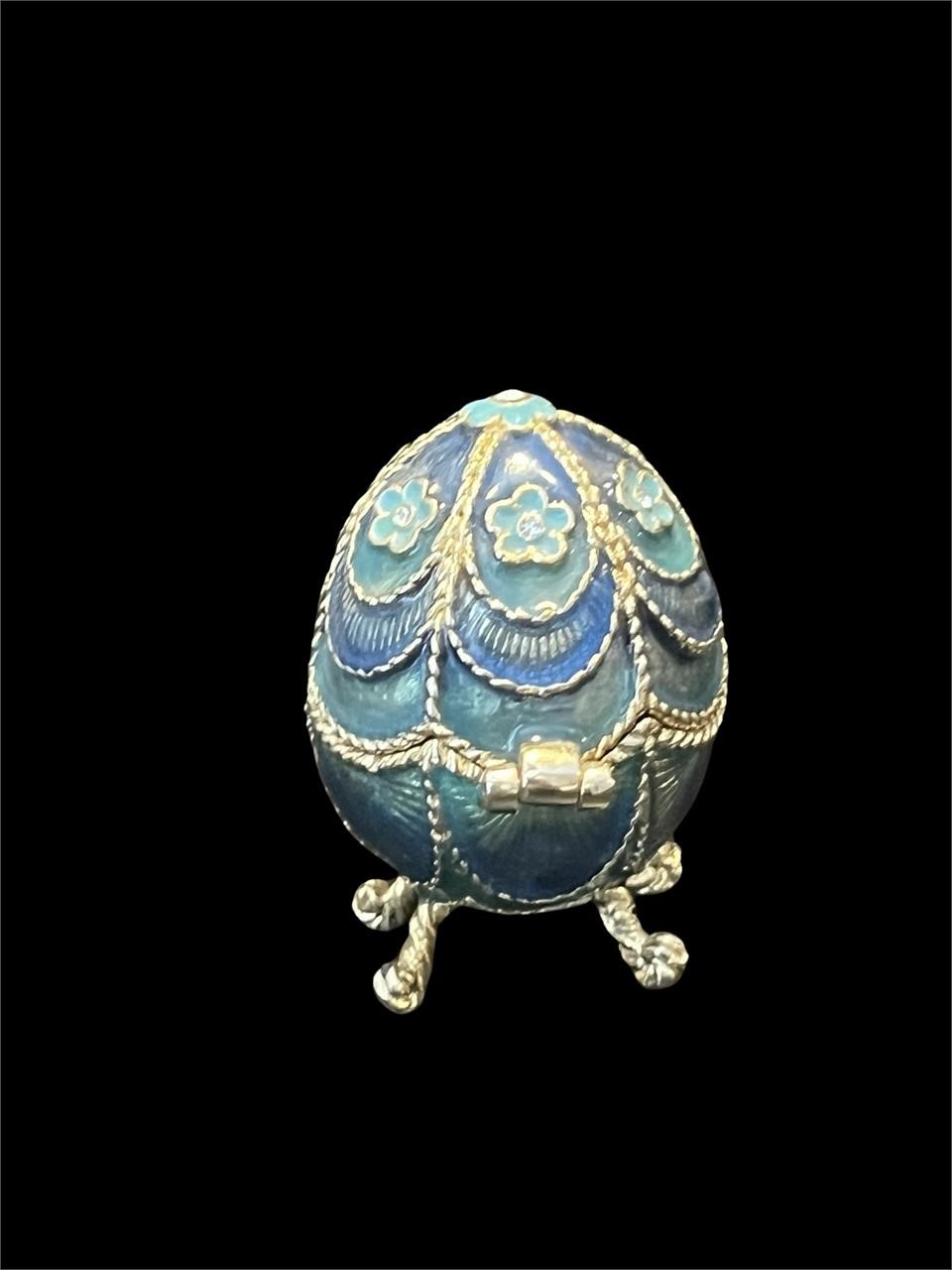 Antique Ornamental Imitation Faberge Egg Box