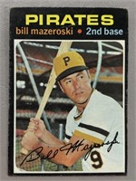 1971 BILL MAZEROSKI TOPPS CARD