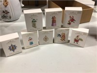 8 Hallmark Keepsake miniatures ornaments