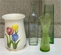 Green Vase Lot