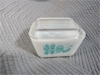 AMISH BUTTERPRINT SMALLEST FRIDGIE DISH WITH LID E