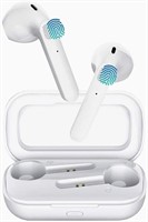 Hi-Fi Stereo Bluetooth Earbuds-WHITE