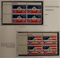 USA PLATE BLOCKS 1935//1985 MINT AVE-VF H/NH