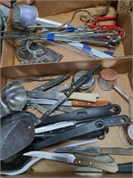 skewers, ladle,kitchen items