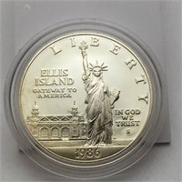 Sterling Ellis Island $1 Round