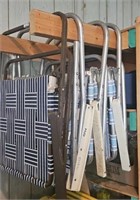 (4) FOLDING OUTDOOR LAWN CHAIRS