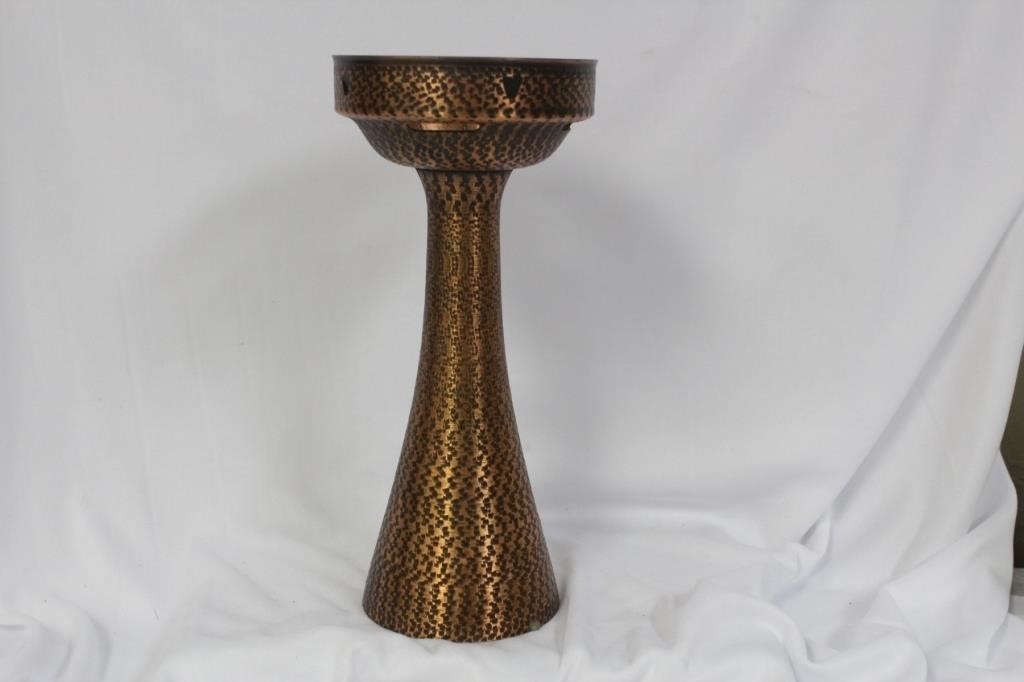 A German Mussbach Copper Candlestick