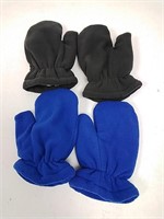 New Children's small winter gloves with white f