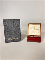 Le Coultre Travel Alarm Clock w/ Original Box