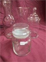 Lot of Glassware (Candy Dish w/lid, etc...)