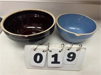 (2) Stoneware Bowls