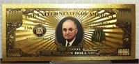 24k gold-plated banknote Harry S Truman