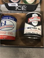 A-1, Northland motor oil quart cans