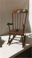 Little girl rocking chair