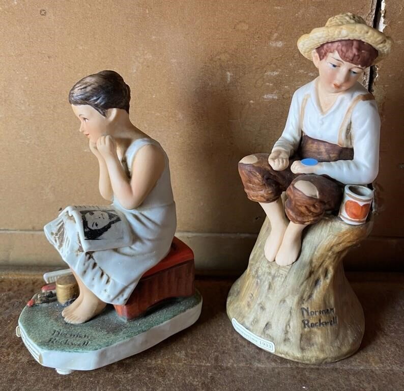 Norman Rockwell Figurine Pair