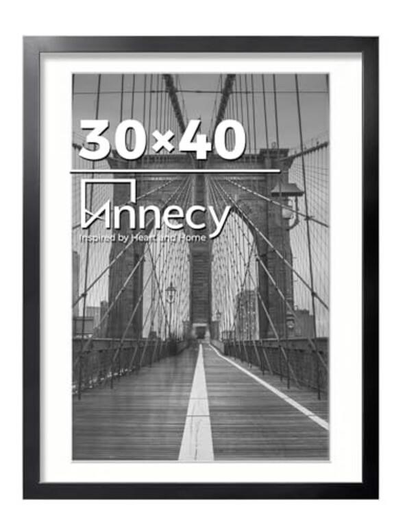 30X40 Frame Black 1 Pack, Classic 30X40 Picture Frame Display