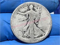 1918-D Walking Liberty Half Dollar (90% silver)
