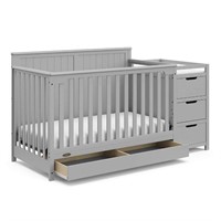 Graco Benton Convertible Crib with changer grey