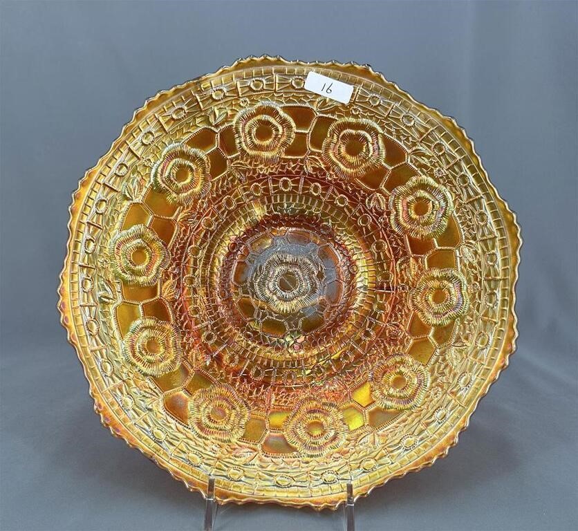 Captive Rose 9" plate - marigold