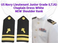 Pr Navy Chaplain LTJG  Military Shoulder Rank A1