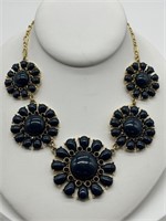Kate Spade New York Fine Gold Tone & Navy Necklace