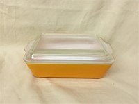 Pyrex Orange Refrigerator Dish with Lid