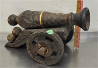Handcrafted wood scale cannon, see pics