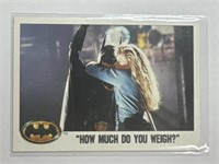 1989 Topps Batman Movie #82 How Much Do You Weigh!