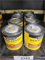 GROUP OF MINWAX WOOD STAIN 8 OZ CANS