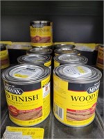 GROUP OF MINWAX WOOD STAIN 8 OZ CANS