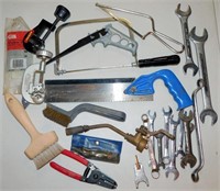 Tools: Open End Wrenches, Saws, Brush, Wire