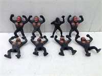 (8) Vtg Rubber Planet of the Apes Toy Figures