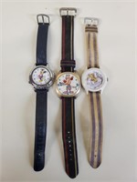 3 Vintage Character Watches