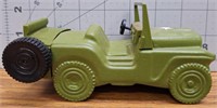 Avon green army jeep aftershave decanter empty