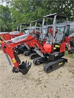 NEW MIVA VA13 Mini Excavator (Red)