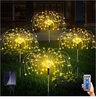 ($50) Solar Garden Lights, 4 Pack Solar Lights