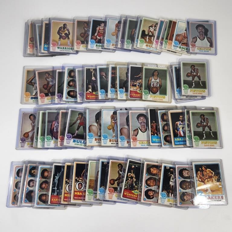 LARGE ASSORTMENT 1973 1974 TOPPS BASKETBALL CARDS