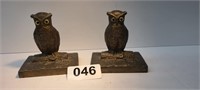 Vintage Owl Cast Bookends