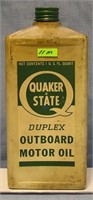 Quaker State outboard motor oil container