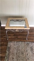 Iron End Table 26 x 28