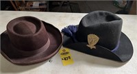 2 Men's Civil War Re-enactment Hats