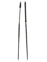 Pair of vintage African style spears