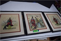 Three Oriental Framed Prints