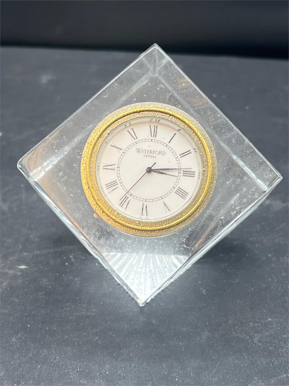 Waterford Crystal clock untested poor condition