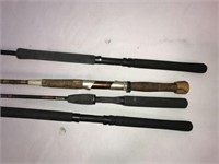 Five  Assorted Fishing Poles