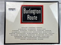 Burlington Route: Framed model print