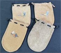 Hand Painted Suede Fly Fishing Tackle Bags (4)